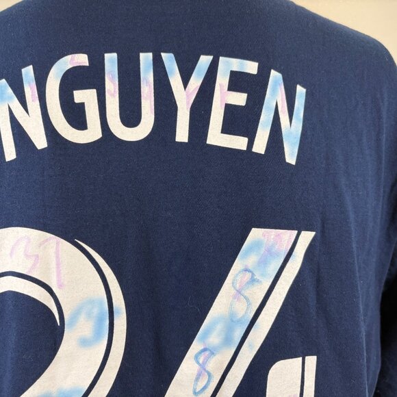 Lee Nguyen Jersey T Shirt Mens Size L Adidas New England Revolution MLS Soccer - Picture 5 of 5